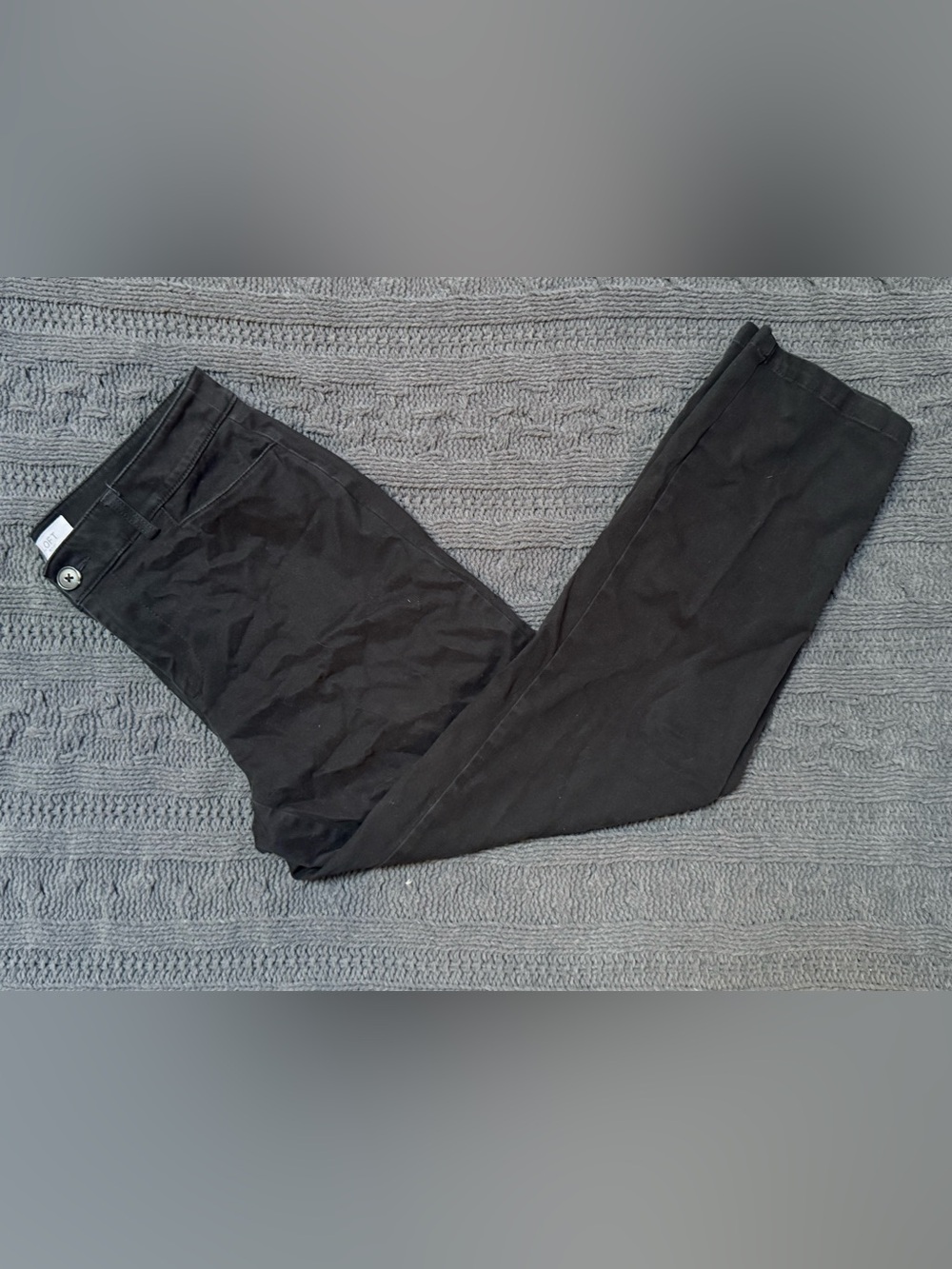 Loft Outlet Slim Straight Black Pants, Women, Size 8